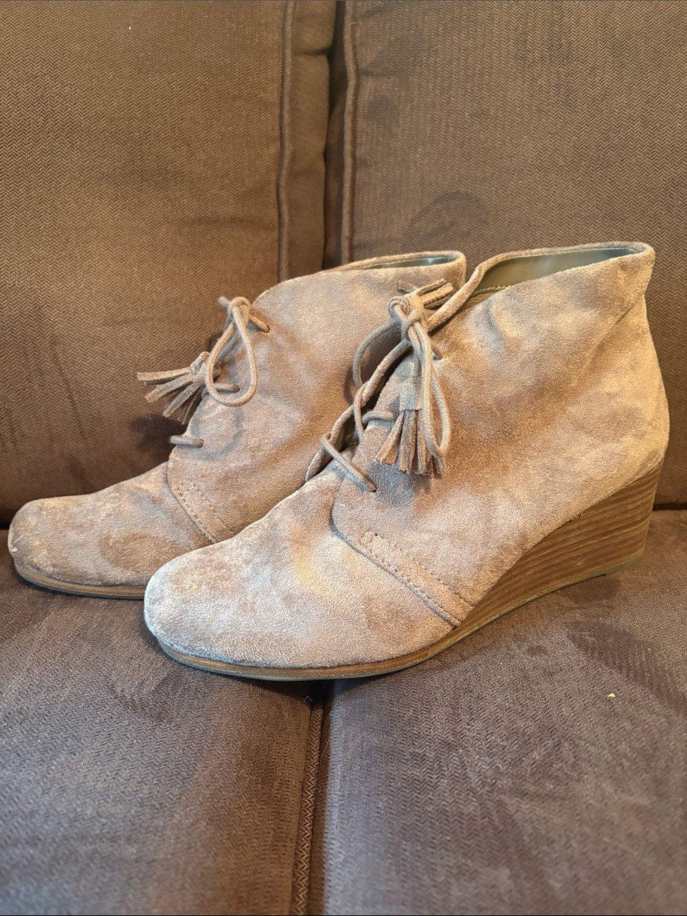 Dr. Scholls Pierre wedge ankle booties